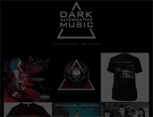 Tablet Screenshot of darkalternativemusic.com
